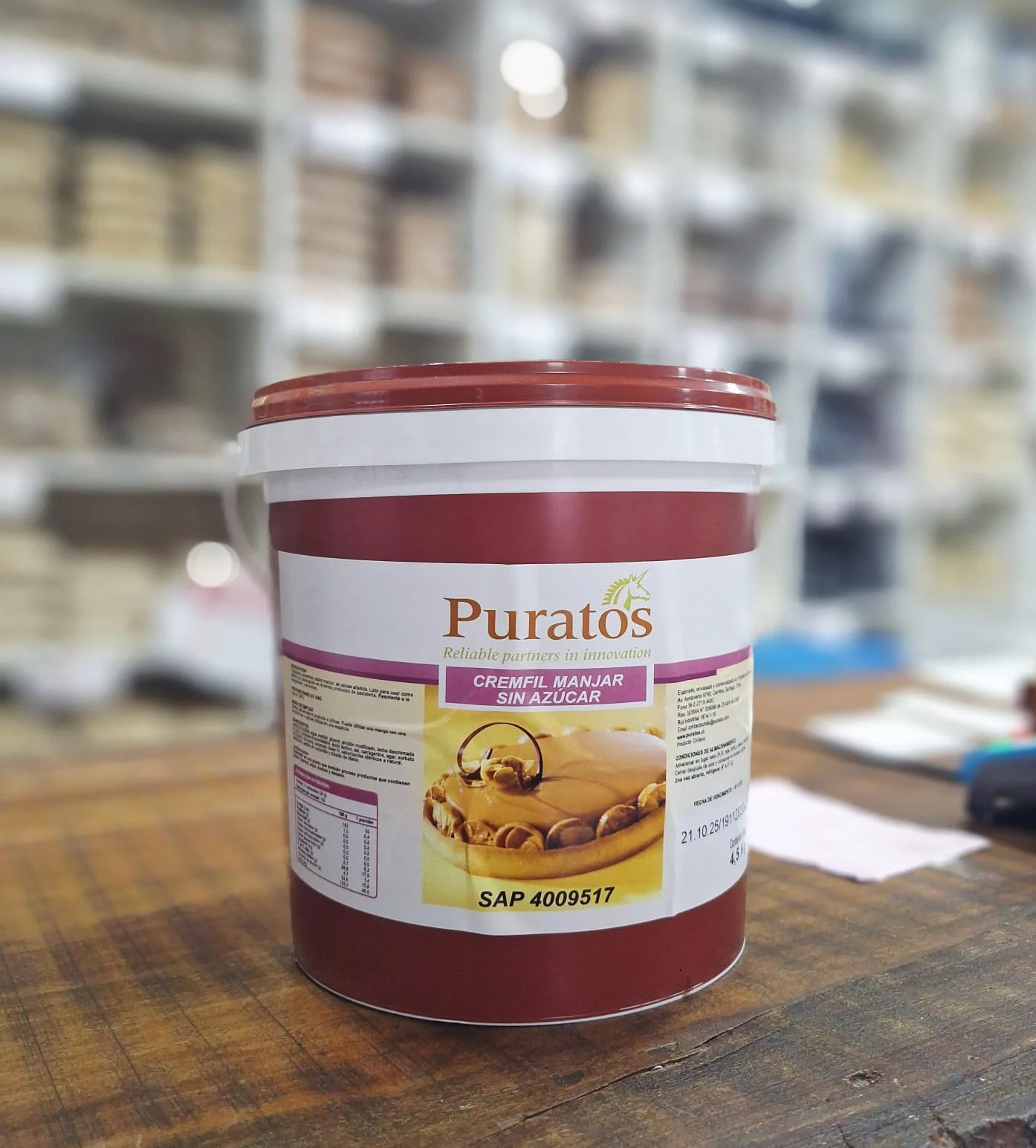 Balde Manjar Cremfil S/A Puratos