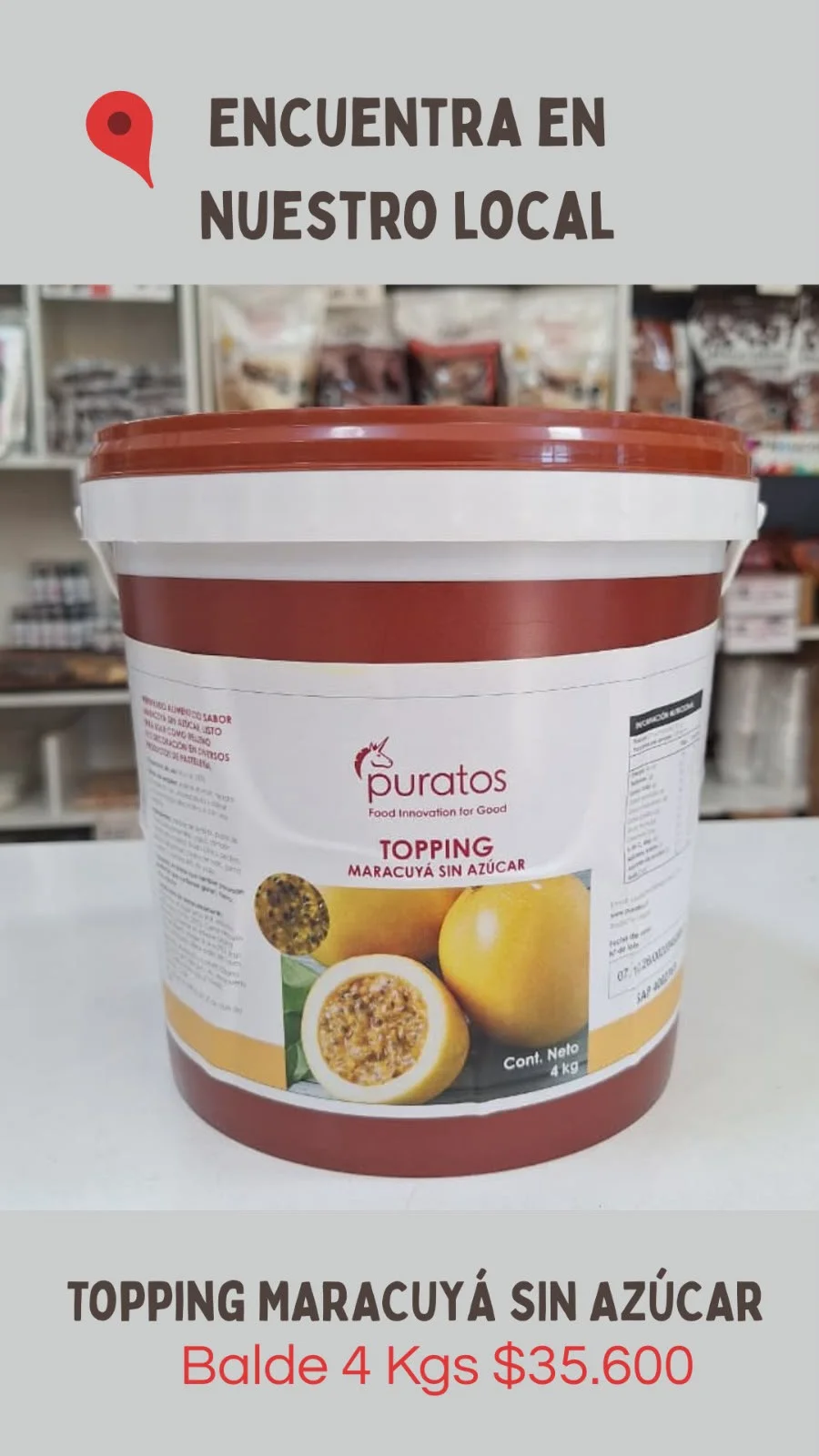 Topping Maracuyá Sin Azúcar