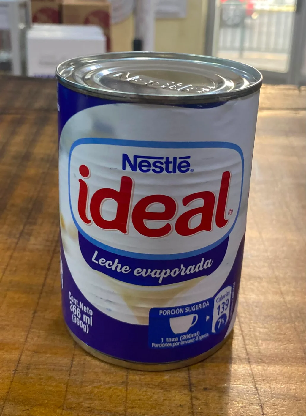 Leche Evaporada Ideal 390 grs