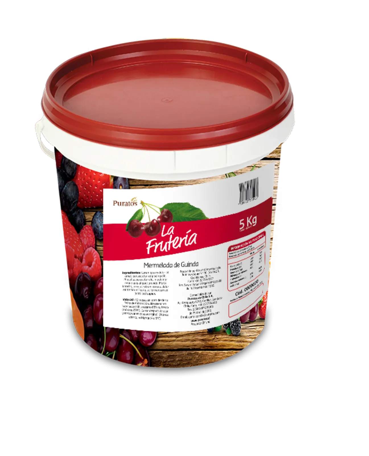 Mermelada La Frutería Guinda Caja 10 x 1 kg